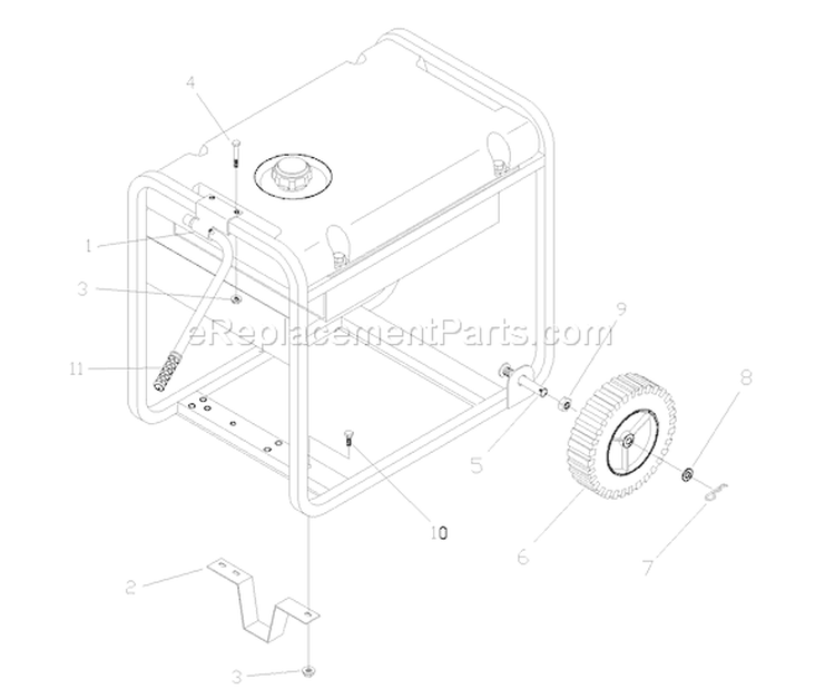 Page D Diagram and Parts List for 030214-0  Briggs and Stratton Generator